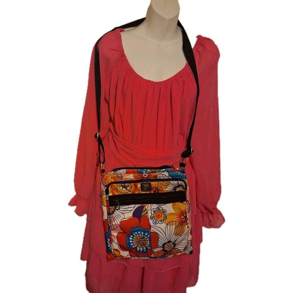 Brighton Floral Print Crossbody Handbag
